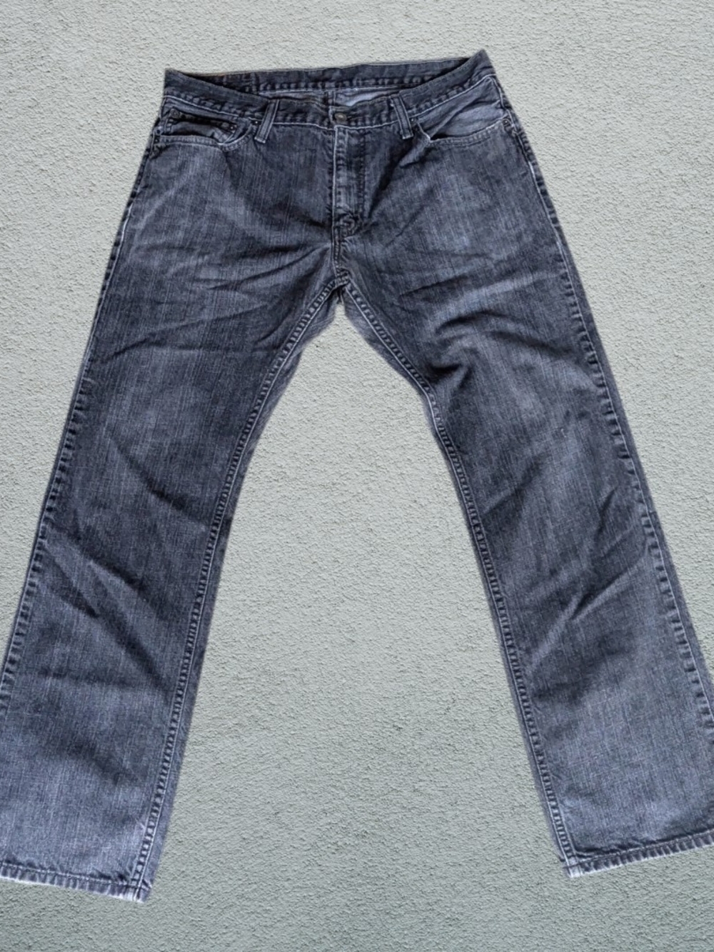 Men's Grey Levi's 514 Straight-Leg Jeans Size 36X32